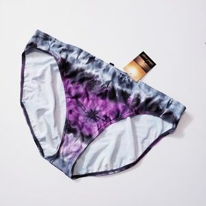Island escape gray purple swim bikini bottom